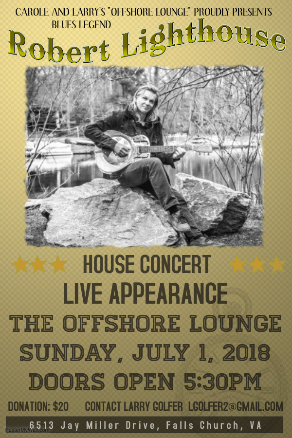Robert Lighthouse Concert Poster